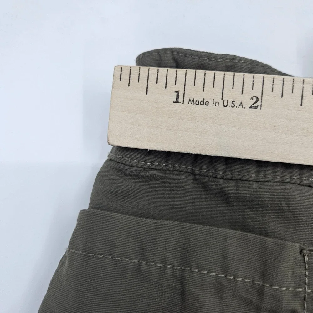 North Face Shorts Mens Large‎ Belted Hiking Outdoor Dark Green Travel Cargo